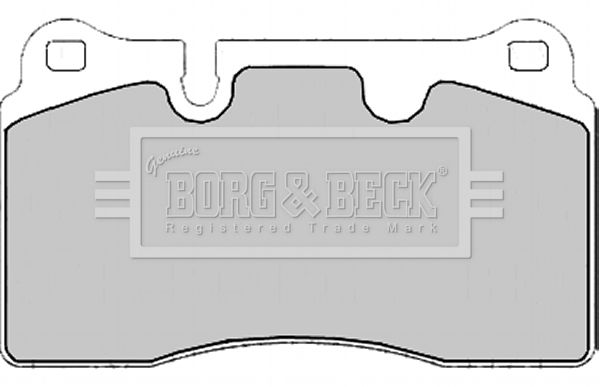 BORG & BECK Комплект тормозных колодок, дисковый тормоз BBP2175